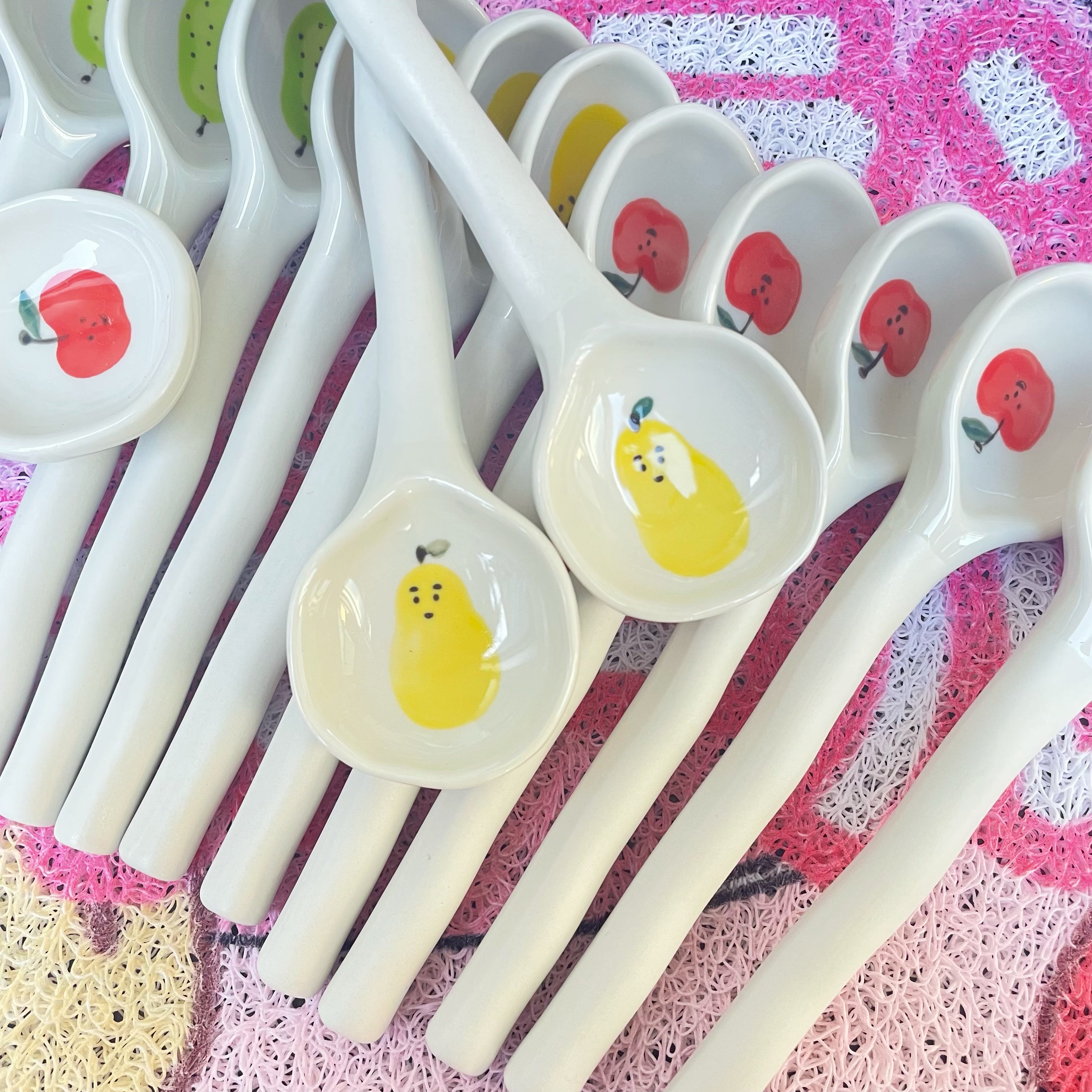 Fruit-Shaped Ceramic Spoons for Cute and Unique Dining Experience – Orenji  Home