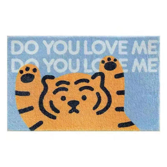 Cartoon tiger design carpet