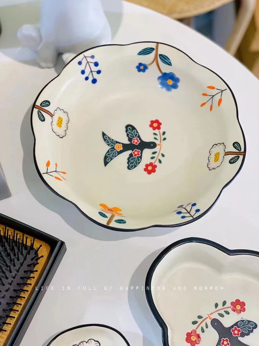 Flower Shape Tableware Popular Plate Ceramic Plates