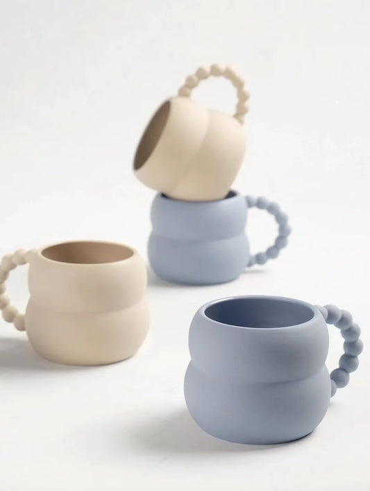 Creative Handle Design Frosted Gourd Mug Cups