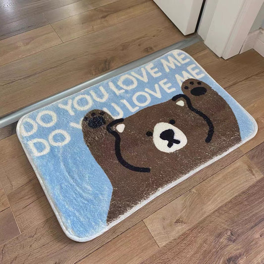 Cartoon bear design carpet